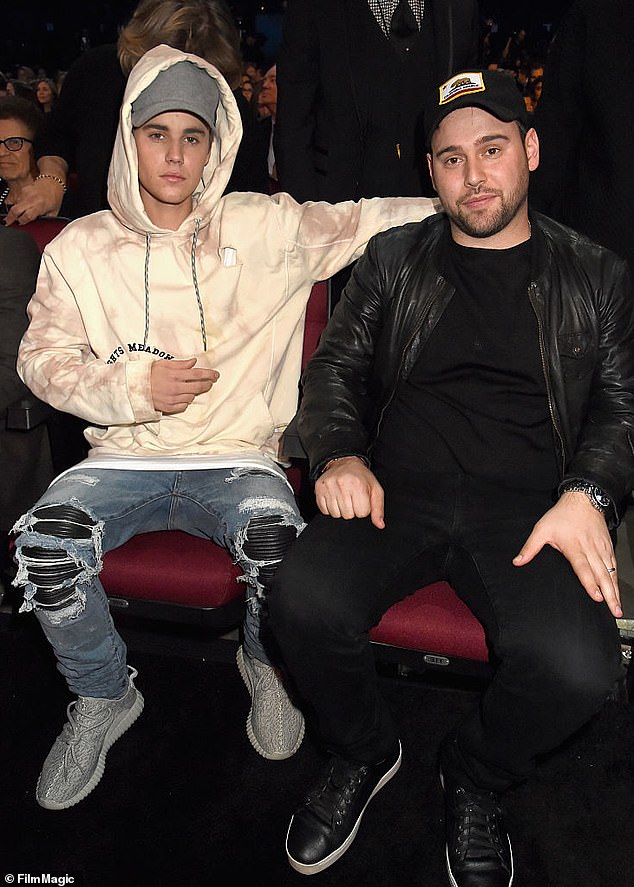 Braun also previously claimed that Bieber owed him several million dollars in unpaid commissions, though the singer's team disputed the figures; seen in 2015