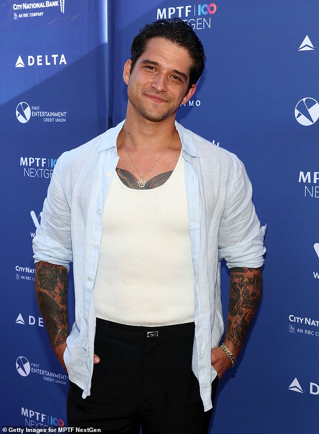 'Honestly, Ty and I stopped dating and that was really difficult for me,' the actress explained. 'It was definitely one of the hardest breakups I've been through'; Posey seen in June in L.A.