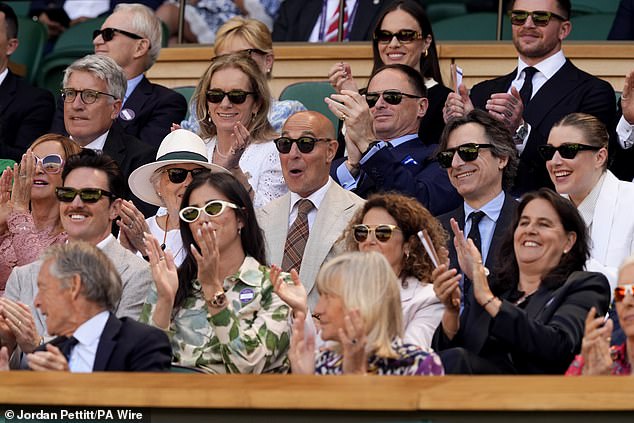 The star looked to be enjoying the game