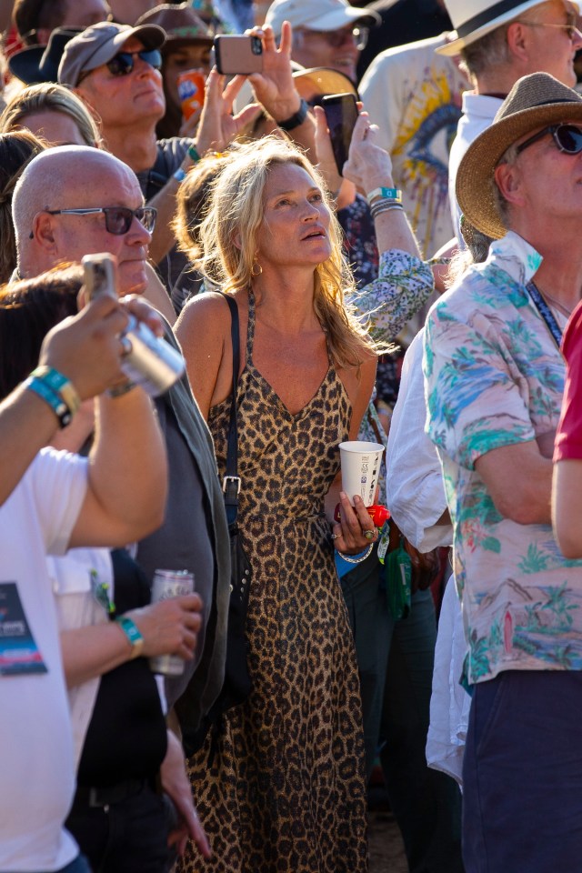 Kate Moss at a music festival.