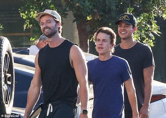 The young stars appeared to be in high spirits, exuding confidence and star power as they strolled the sidewalk ¿ with their Tinseltown pedigree shining through