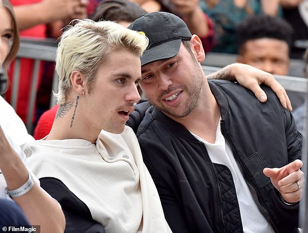Despite the determination of Bieber's alleged debts from a third party, Braun was reportedly willing to forgive the $8 million entirely; seen in 2020 in Hollywood