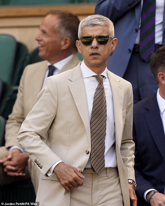 Mayor of London Sadiq Khan was also in attendance at the eagerly-anticipated tournament