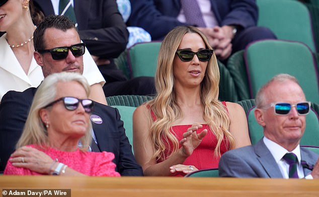 The power couple attended the Ladies' Doubles Final at Wimbledon in London on Sunday, sitting in the A-list Royal Box