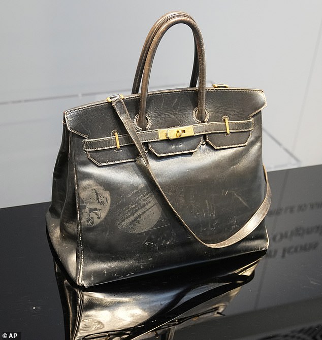 The bidding for the original Birkin - which was made in the color black and had Jane Birkin's initials underneath the handles - began a little over $1 million and lasted for 10 minutes