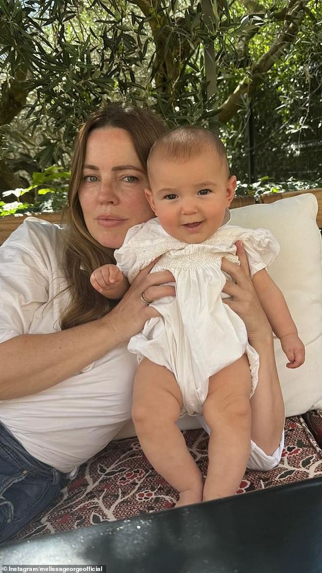 The blonde beauty welcomed her son, Lyor Gatsby, in March 2024