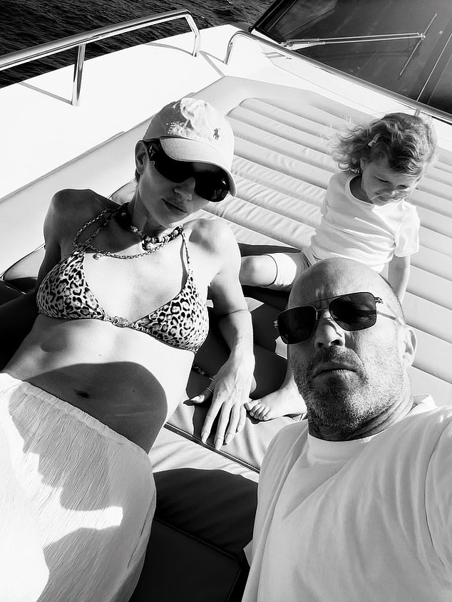 The Victoria's Secret alum, 38, and the action legend, 57, soaked up the sun and enjoyed some quality time with their daughter Isabella, three, and son Jack, 8, while in Positano