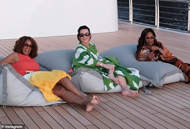 The three women ¿ who looked stylish as they lounged on a yacht ¿ were seen getting close weeks earlier at Jeff Bezos and Lauren Sánchez's wedding in Venice
