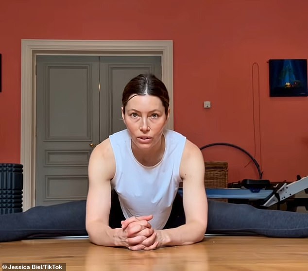 Jessica admitted: 'I'm tired. My body's not 20 years old anymore, you know? So I'm adjusting my workout to what I need to do. You've got to build muscle. That's a key part of my particular routine. And a ton of flexibility'