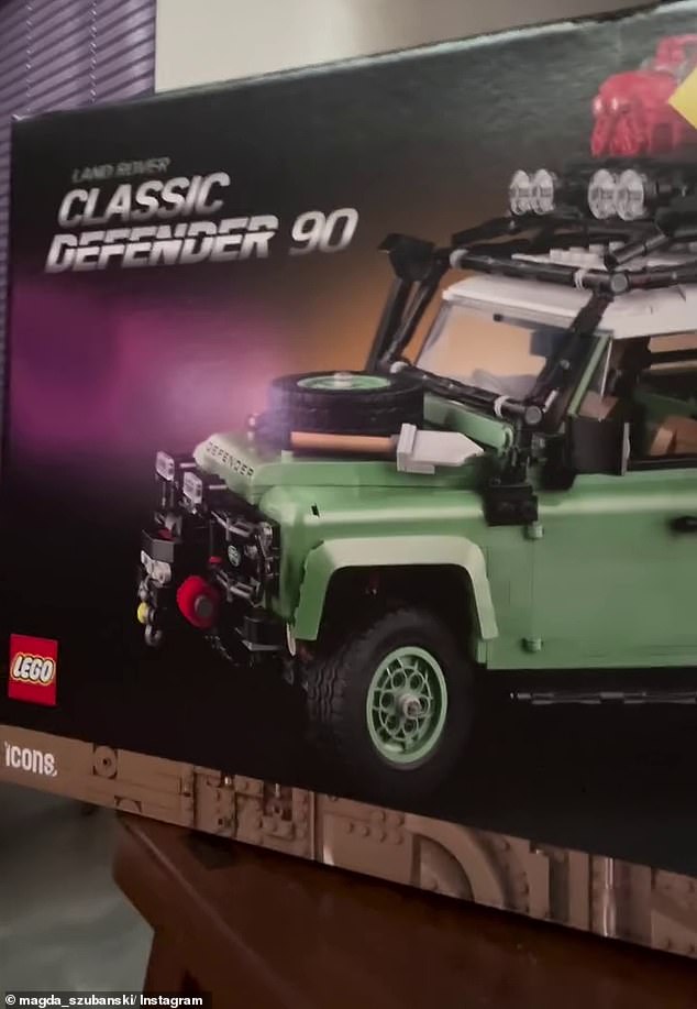 Despite the gruelling treatment, the Aussie comedy icon appeared in good spirits as she proudly showed off how she¿s keeping herself entertained: by building a Lego Land Rover