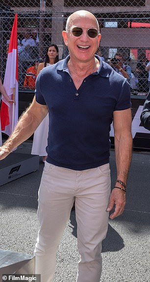 Bezos pictured on May 25, 2025 in Monte-Carlo