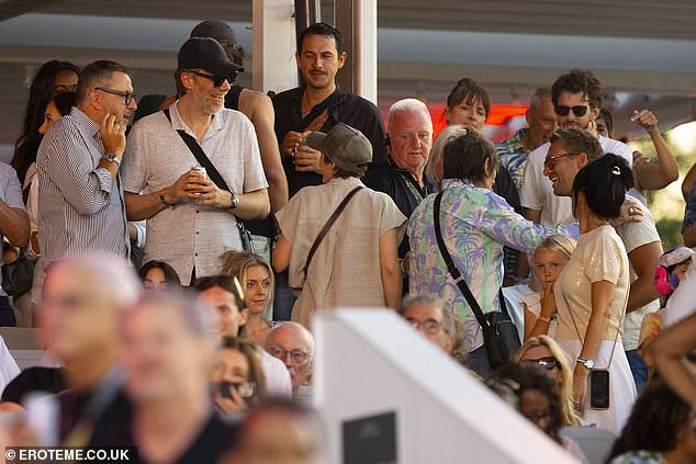 They appeared star-struck as they flashed huge smile while rubbing shoulders with the Rolling Stones legend