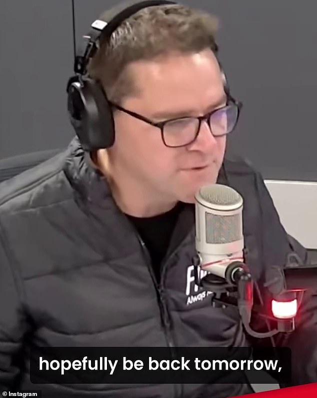 Tom addressed her shock departure, informing listeners there had been a death in her family