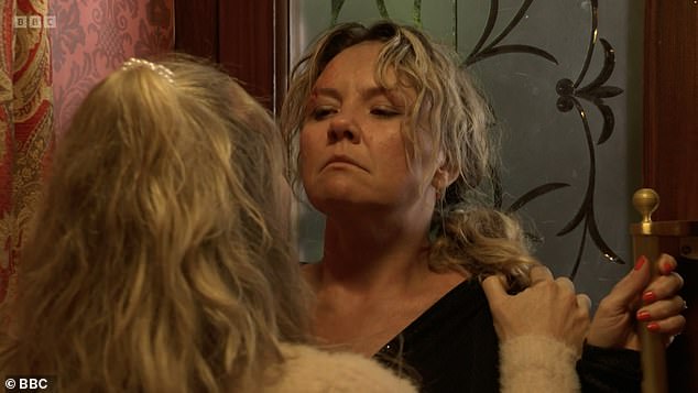Charlie pictured as Janine in EastEnders