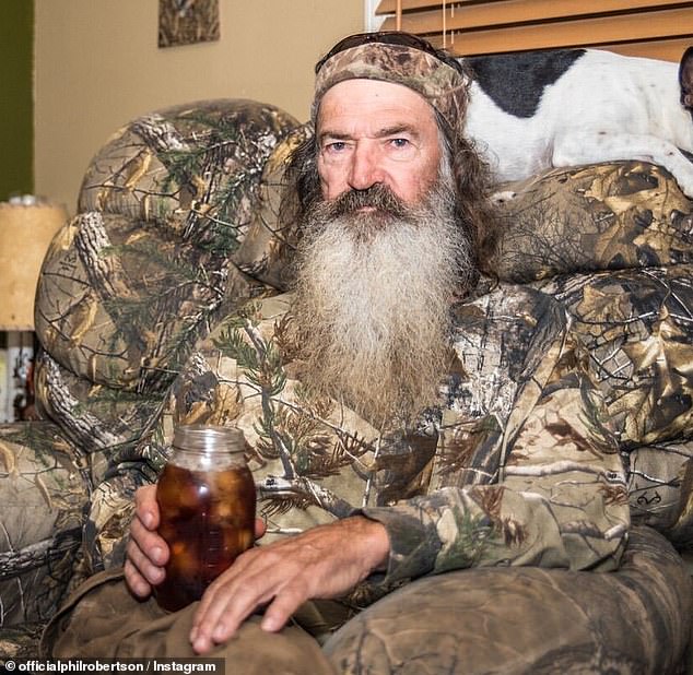 'She is doing so much better. It's unbelievable how she made the turn. I think she was just really kind of depressed after Phil passed away,' Willie told the outlet; Phil seen above