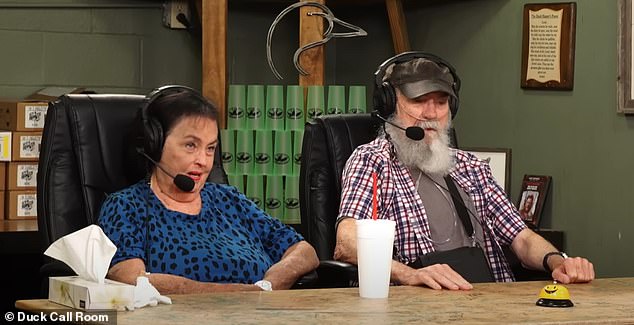 Earlier this month, Kay (seen above) made a surprise appearance on the Duck Call Room podcast where she said, 'I'm tired of being dead'
