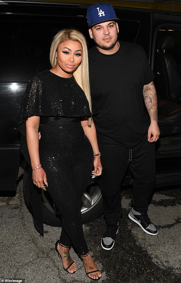 Their split in 2017 triggered an explosive feud that unfolded in the courts as each of them denied allegations of physically abusing the other; Rob and Chyna are pictured in 2016
