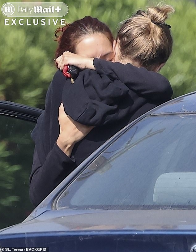 Shiloh and Keoni shared a deep embrace outside their shared apartment