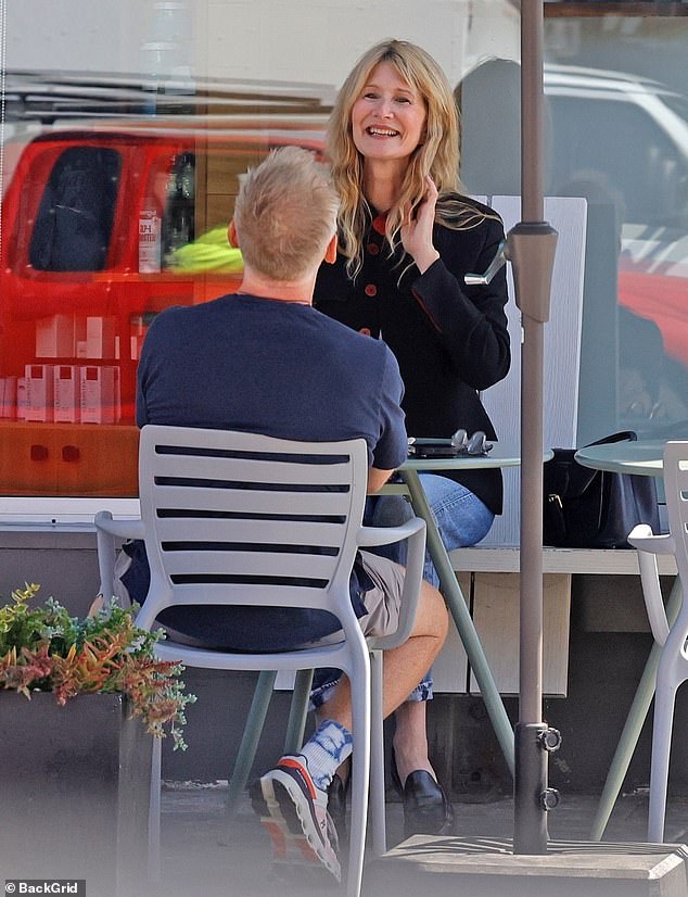 The filmmaker, 55, enjoyed a chat with the actress, 58, who had a voice cameo in the second season, at Sun Life Organic in Brentwood