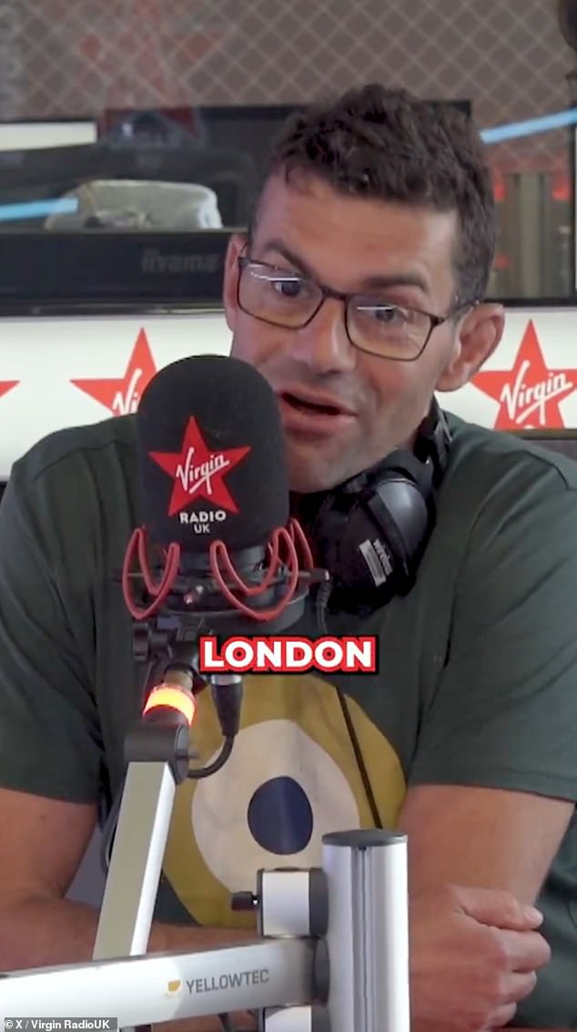 The sports presenter, born in 1973, paid tribute to his co-star, 59, describing his 14-year stint on the airwaves with Chris as the 'honour of my life'
