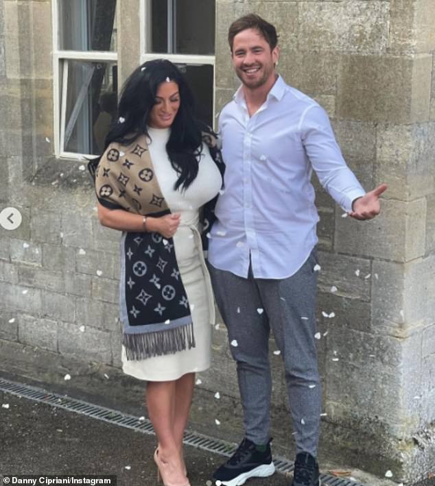 Danny married Victoria in a low-key ceremony in April 2021 (pictured)