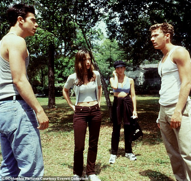 The actresses were co-stars in 1997's original I Know What You Did Last Summer; also seen here are Freddie Prinze Jr and Ryan Phillippe
