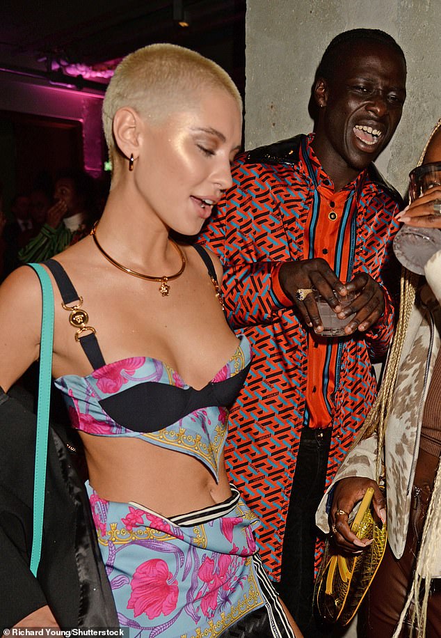 Iris last sparked romance rumours in October when it was reported she was growing close to her ex Pa Salieu again after her split from England footballer Trent Alexander-Arnold (Iris and PA pictured in 2021)