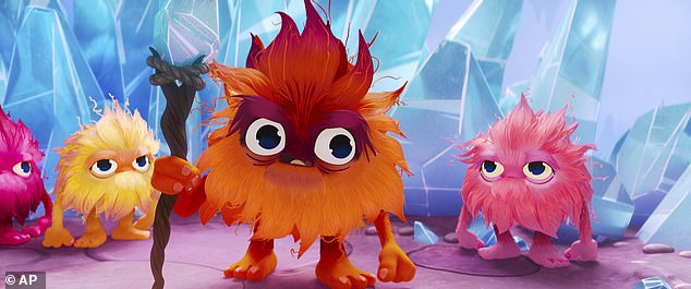Though she thought she would play a character similar to 37-year-old Rihanna's glamorous Smurfette, Natasha admitted the bosses had another idea in store - Mama Poot (pictured)