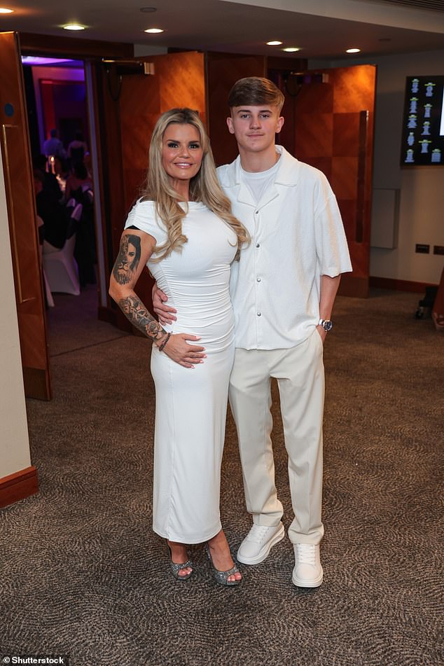 The former Atomic Kitten star also brought along her son Max who kept things casual in a white T-shirt and beige trousers, which he paired with box fresh trainers