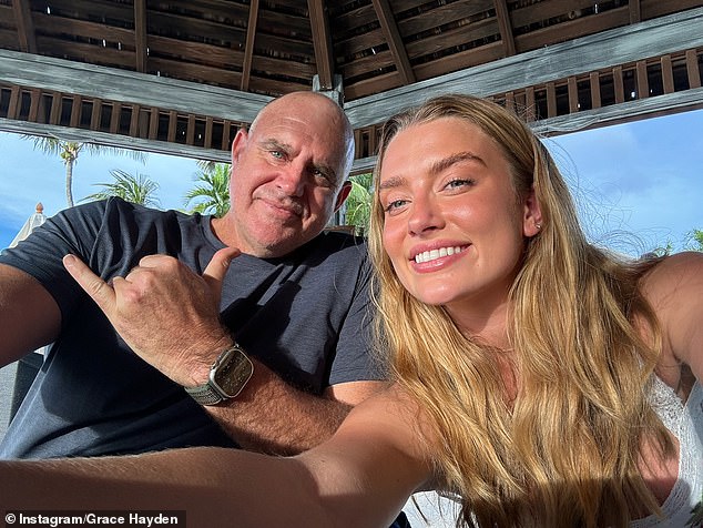 The glamorous sports presenter (right), who is the daughter of cricket icon Matthew Hayden (left), hit back at claims she had achieved success thanks to her famous dad