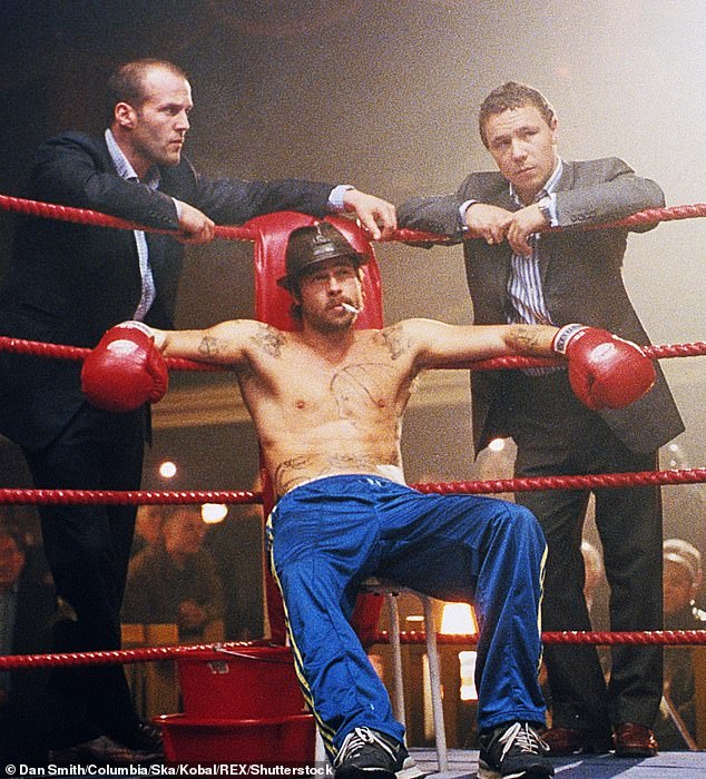 My very modest Hollywood career saw half my earnest face appear for mere seconds in a scene with  Jason Statham and Stephen Graham (pictured left and right in the film)