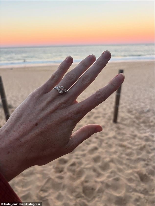 'A complete and wonderful surprise,' Cate wrote in her caption alongside the carousel of photographs