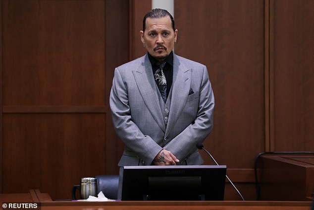 The lawsuit was also a plot twist in the wider #MeToo movement: Johnny (pictured at his defamation trial against Amber in 2022) was turning the tables on his accuser