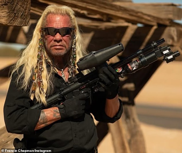 Duane - who's fostered gun culture in his family/team - first found fame starring in A&E reality show Dog the Bounty Hunter, which aired for eight seasons spanning 2004-2012 and spawned three spin-offs (pictured in 2023)