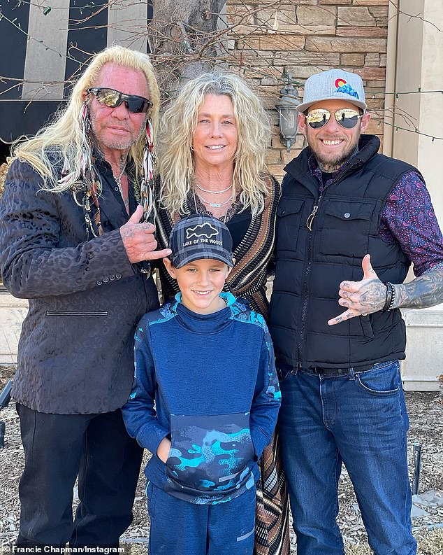 The Chapmans - who began dating in 2020 - first bonded over their shared grief about being widowed (pictured in 2022)