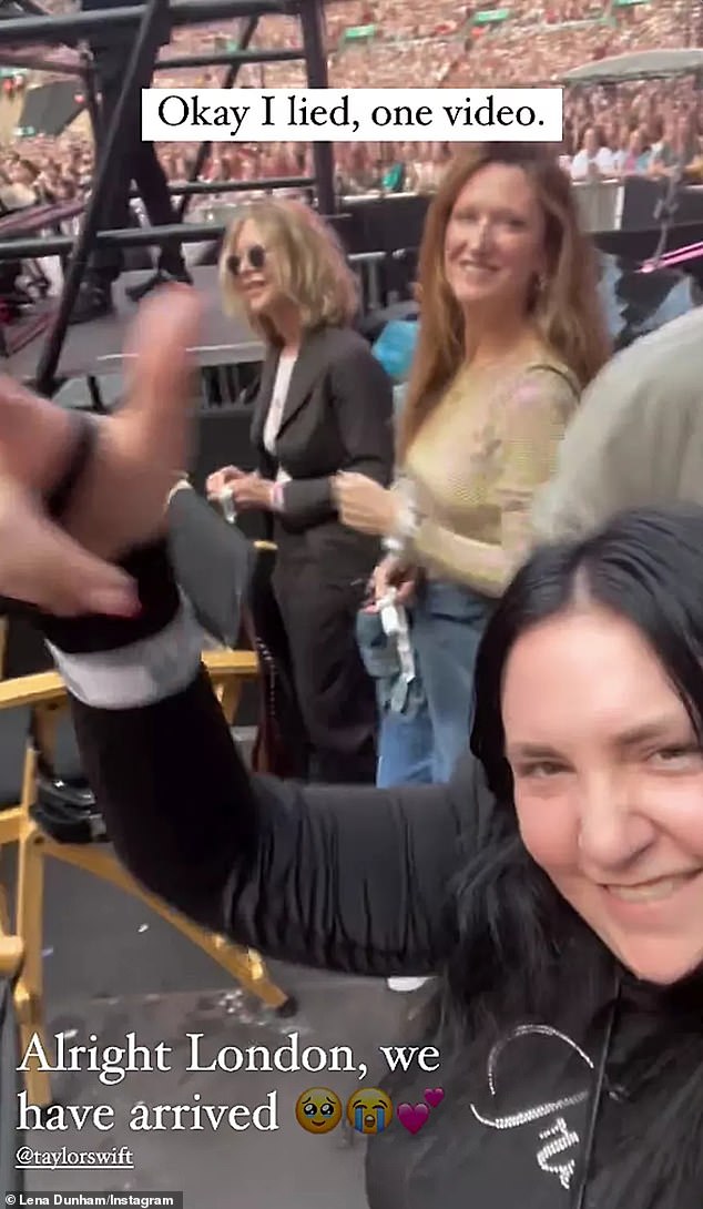 Dunham revealed to Variety earlier this month: 'I decided, it's now or never, and I'm going to shoot my shot. She couldn't be a lovelier person. Shout-out Taylor — thank you for that. She brings everyone together; she makes the world go round' (pictured last August)