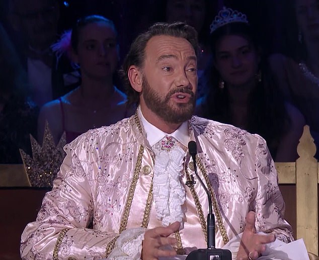 'A right, Royal mess that was,' Revel Horwood said of the routine. 'I don't know what that step was meant to be coming down the ramp, darling, but whatever it was it was fumbled.'