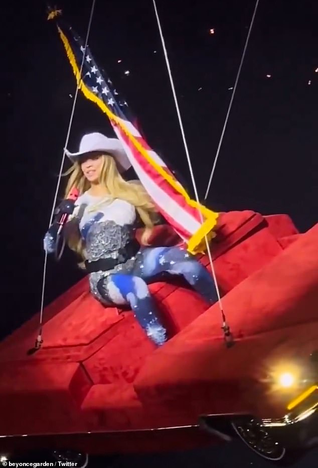 Last month, in a similar incident, Beyoncé was forced to abruptly stop her show after the flying car she was riding on seemingly began to tilt mid-air