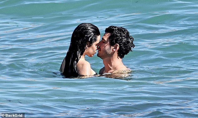They enjoyed their time in the water during their vacation in Ibiza, Spain
