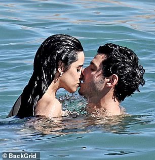 Cabello and her mate only had eyes for each other during the dip