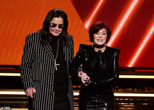Sharon first made the euthanasia claim in 2017, claiming the couple of four decades had 'come to the same decision' to travel to Switzerland if they suffered a life limiting illness - Pictured: The pair at the Grammy Awards in January 2020