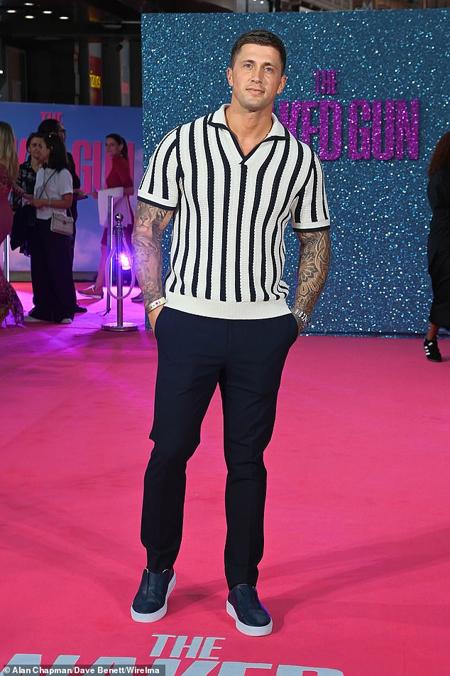 Dan Osborne looked effortlessly stylish as he attended without wife Jacqueline Jossa