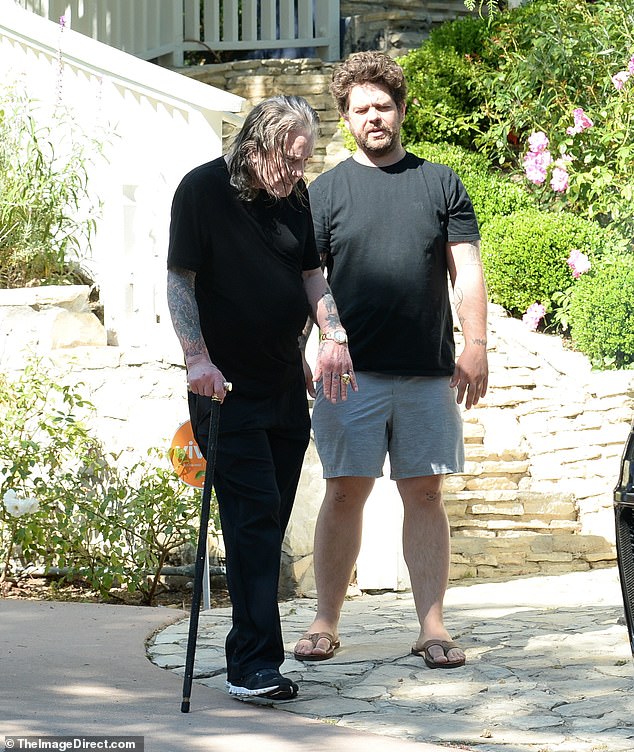 Jack with his father in Los Angeles two years ago. Talking about travelling with Ozzy, he said: ‘I think that was such an amazing aspect of growing up. We were always on the road with my dad and going to different places and experiencing the world’