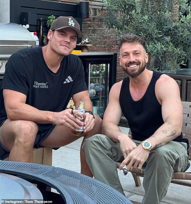 The Made In Chelsea star has impressed fans with his transformation in recent weeks, after his split from girlfriend Zara McDermott in December (pictured with Ryan Libbey)