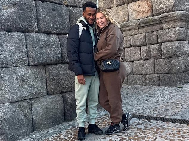 Lowry pictured with her now ex-fiance Elijah Scott