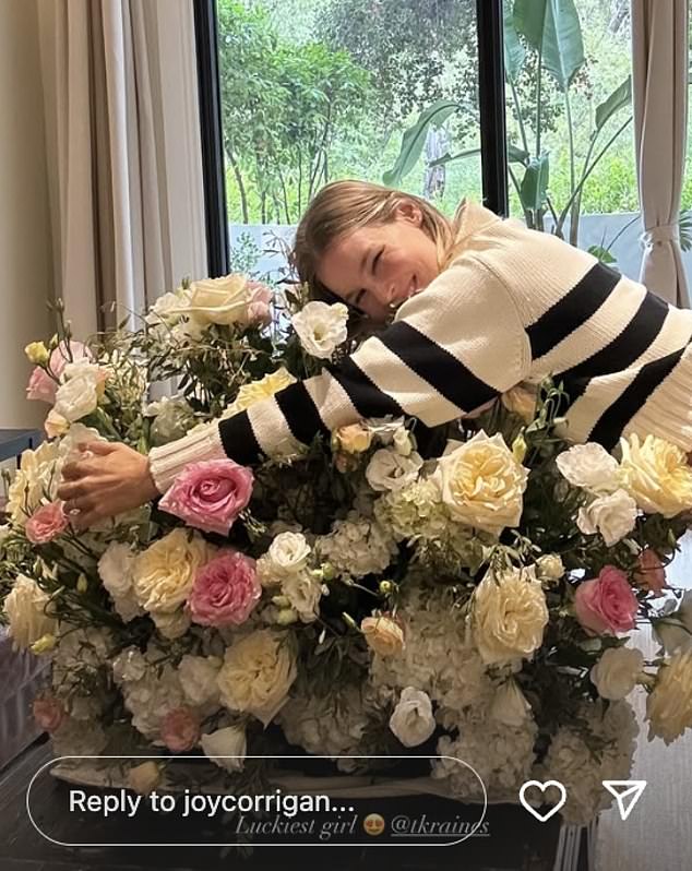 Corrigan shared a series of Instagram Stories posts Tuesday with her 764,000 followers in which she documented tidbits of the romantic summer weekend