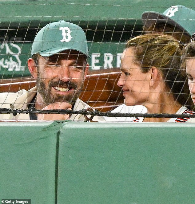 Affleck and Jennifer Garner watch a game between the Boston Red Sox and the Tampa Bay Rays during the fourth inning at Fenway Park on July 11 in Boston
