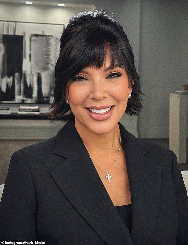The star joked she is the new Kris Jenner (pictured) as her two lookalike daughters are now following in her showbiz footsteps