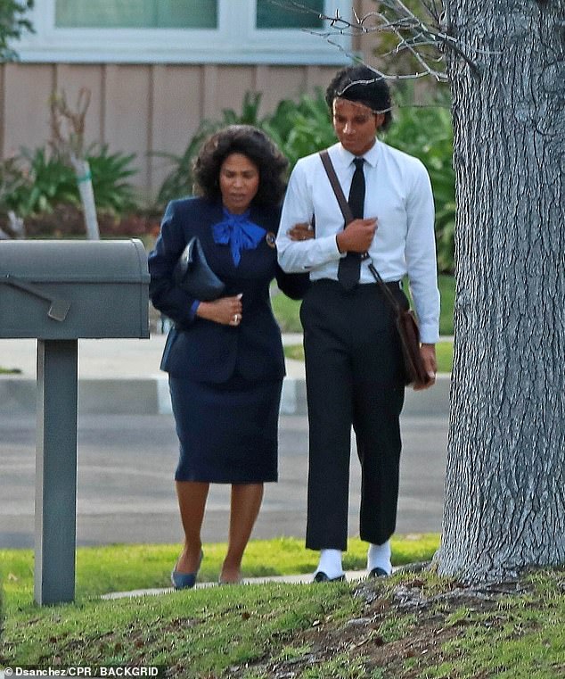 The Antoine Fuqua-directed movie, titled Michael, stars the late King of Pop's nephew Jaafar Jackson in the title role. Pictured with Nia Long in 2024 in LA