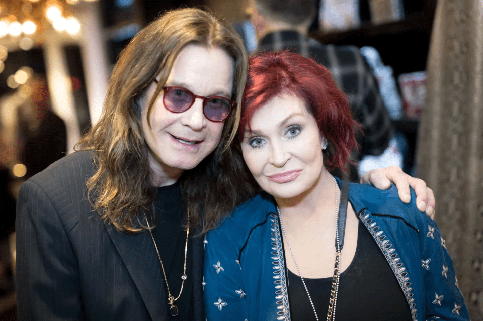 Ozzy and Sharon Osbourne in a photo together.